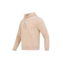 Jordan Sweatshirts Men's Khaki Fleece Lined Hooded Moderate Regular DQ7339-277 M beige