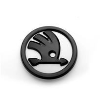2026 Hot For SKODA ABS 80/90/100mm Car Front Hood Badge Bonnet Emblem Trunk Sticker For Skoda Yeti Octavia 2 3 a5 Fabia Kodiaq R hkpx25 80mm