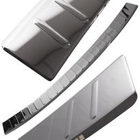 Volvo XC60 2018- Rear Sill Protector Cover, Steel Chrome