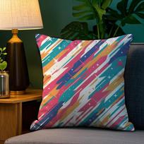 Klasikinė dryžuota pagalvės užvalkalas Sofa Svetainė Miegamasis Dvipusis spausdinimas Kvadratinė pagalvėlė Poilsio laiko pagalvės užvalkalas 12x12Inch blue