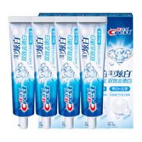 Crest 3D White Dual Action Whitening Toothpaste Family Pack blue