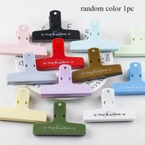 1/5pcs Colorful Plastic Binder Clips Set, Assorted Sizes for Home & Office Organization, Multipurpose Paper Document Clips brown
