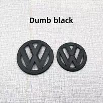 VW VOLKSWAGEN Nauji 2 vnt. Automobilio priekinių grotelių/galinio emblemos dangteliai Logotipo lipdukas Volkswagen VW GOLF 5 6 7 8 MK5 MK6 MK7 MK8 PO GOLF 5 gray