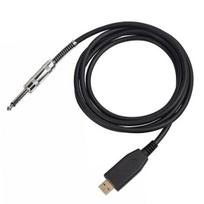Audio AUX Cable Anti-interference High Fidelity Driver-free USB to 6.35mm Male to Male Guitar Cable for Laptops 3m.
