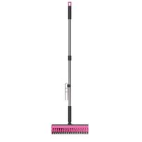 Dvipusė grindų šveitimo šluota su ilga rankena, 90 laipsnių kampu besisukanti valytuvė, vonios plytelių tarpų valiklis, namų valymo šepetys 1pc Floor Scrub Brush white