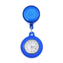 Gift Doctor/Nurse Clip-on Quartz Clock Pocket Watch Doctor  Hanging Fob Watch Retractable Nurse Watch mėlyna