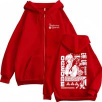 Anime The Apothecary Diaries Zipper Hoodie Cute Kawaii Maomao Graphic Zip Up Jacket Men Women Casual Oversized Zip Up Sweatshirt S