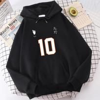 Hot Anime Haikyuu NO.1-12 Printed Hooded Men Women Hoodies Plus Size Sweatshirt Harajuku Long Sleeve Unisex Streetwear Tops S
