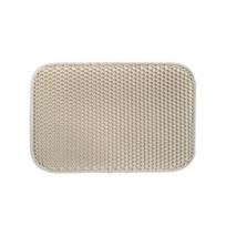 Non-slip Cat Litter Mat With Gift Waterproof Double Layer Pet Litter Box Mat Sand Cat Pad Bed Mat Clean Pad Cat Accessories (khaki,30X45CM) chaki