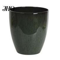 Resin Flower Pot Deep Imitation Ceramic Plant with Drainage Hole Monstera Unique Planter Saucer for Indoor Outdoor Plants Home Garden Office A
