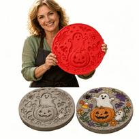 Resin Material Stepping Stone Mold Reusable Garden Path Mold Halloween Mold  Walkway Path E black