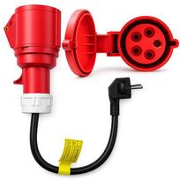 Qoltec Power Adapter | Cee Socket 32A 5P 400V To Schuko 230V | Max 16A | 3.5 Kw