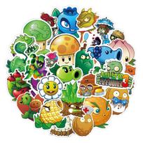 Plants vs. Zombies Peashooter Cartoon Stickers for Diary, Luggage, Water Bottles, and DIY Decor blue
