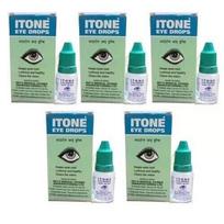 5 x Itone akių lašai (10 ml kiekvienas) Konjunktyvitui ir sausoms akims