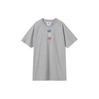Adidas Originals Trefoil Tee With Ref/Met Tag Men Tops Grey FS7345 XS gray