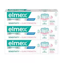Elmex - Toothpaste Sensitive Sensitivity + Gum Strength Whitening 3 x 75 ml