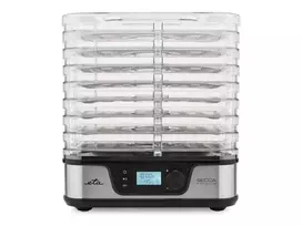 ETA Food dryer | ETA930190000 Secca Premium | Power 380 W | Number of trays 8 | Temperature control | Integrated timer | Silver