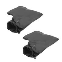 Long Lasting 2Pieces Dust Collection Bags for Edge Planers Various Machines Efficient Workshop Cleaning Easy Maintenance black