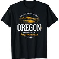 Retro Styled State of Oregon Vintage T-Shirt S