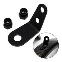 Folding Bike Mudguard Lug Alloy Folded Up Bicycle Hooks with Screws Hanger Nuts Clips black