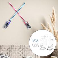 And Lightsaber Wall Mount Display Rack - Space-Saving Solution for Enthusiasts Transparent