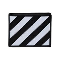 Off-White Logotipo Spaudos Odinė Piniginė Vyriška Piniginė Juoda Balta OMNC039S22LEA0011001 Box(Basic Set+Box) white