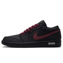 Jordan Air Jordan 1 Back To The Past A Low top Vintage Basketball Shoes Men's Black Red 553558-093(Team990-A) 40 black