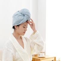 Coral Fleece Pineapple Plaid Quick-Dry Hair Wrap Towel - Absorbent Japanese-Style Adult Head Cap 25x65
