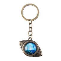 The Promised Neverland Necklace Anime Cosplay Emma Amulet Eye Pendant Metal Necklace for Women Men Gift Car Accessories beige