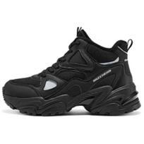 Skechers Stamina V2 Dlites Retro Fashion Breathable Rebound High-Top Running Shoes Women sneakers Black 168023-BBK 35