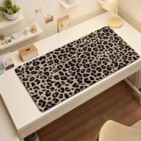 Pink Leopard Print Mouse Pad Nonslip Desk Mat PC Laptop Accessories Rubber Office Keyboard Large Gamers Decoracion SBD400x800x2mm