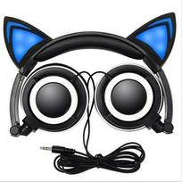 Cat Ear Series Charging Led Gaming Headphones With Microphone For Teens And Esports Enthusiasts juoda