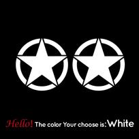 2pcs Star Motorcycle Tank Sticker Adhesive Decal For Car Bike Helmet Vinyl Stickers gray