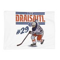 Connor McDavid 97 For Edmonton Oilers Fans Blanket Soft Warm Flannel Throw Blanket Plush for Bed Living room Picnic Travel Size: 75*100cm, Weight: 230 GSM red