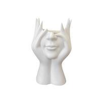 Creative Human Body Art Styling Office Supplies Desktop Multifunctional Storage Pen Holder Makeup Brush Holder Decoration white