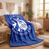 Sheffield Wednesday Theme Fleece Blanket Cozy Soft Plush Blanket For Bedroom Couch Travel 75x90cm