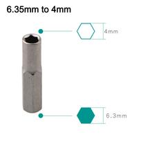 4mm To 6.35mm Adapter Hex Transducer Adapter Workshop Use Wide Range Of Applications Versatile Compatibility Optimal Control