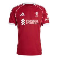 Adidas LIVERPOOL FC 25/26 HOME JERSEY Soccer Jersey Men's Strawberry Red JV6423 S raudona