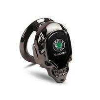 Car Interior One-click Start Stop Cover Sticker Decal for Skoda Logo Superb Karoq Octavia 2 A7 Tour RS Rapid Kodiaq Felicia Yeti