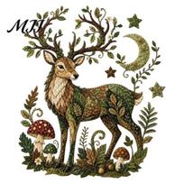 Retro Style Handicraft Gift Mythic Wilds DIY Patchwork Kit, Layered Fabric Art Dragon Fantasy Theme Needlework Project Phoenix Mythical Creature