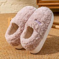 Fleece viskas įskaičiuota su medvilninėmis šlepetėmis, žiemos patalpų namų storais padais, neslystančios ir šiltos, poros dėvi pliušinius medvilninius batus lauke 36-37