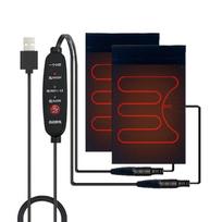 Elektrinis šildomas rankenėlių dangtelis Vairo šildytuvas USB 5V Trys pavarų nustatymai Šaltam orui Važiavimas dviračiu Žiemos važiavimas Komfortas 1 black