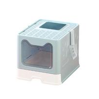 Enclosed Cat Litter Tray Extra Large Cat Litter Box with Lid And Drawer Anti-splash Hop-In Cat Toilet Includes Cat