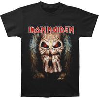 Iron Maiden Eddie Candle Finger T-shirt Medium Black Unisex T-Shirt XL gray