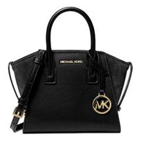 Michael Kors Avril odinė rankinė per petį su logotipu ir pakabuku Moteriškos rankinės Juoda 35F4G4VC0L-BLACK Basic Set (Bag+Dust Bag) black