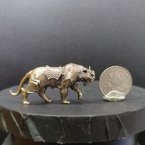 Retro Brass Armor Battle Tiger Office Desktop Brass Ornament Antique Model Tiger Ornament Creative Gift Home Decoration