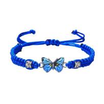 1/2/5/10 vnt. Mėlyna Draugystės apyrankė Moterims Reguliuojama Pintos Virvelės Mazgas Apsauga Sėkmę Nešanti Draugystės apyrankė 1pc blue