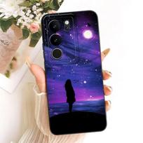Cute Printed Phone Case For Vivo V29 Pro V 29 5G Soft Silicone Shockproof Cases For Vivo V29 V29Pro Covers Bumpers Vivo V29 or V29 Pro black