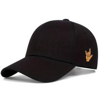 Unisex Side Finger Embroidery Baseball Caps Spring And Autumn Outdoor Adjustable Casual Hats Hip Hop Hat Sunscreen Hat black