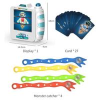 Interactive Puzzle Desktop Kids Toy Strange Hand Hunting Monster Card Toy Space Catcher Camera Family Party Game For 2-4 Players blue